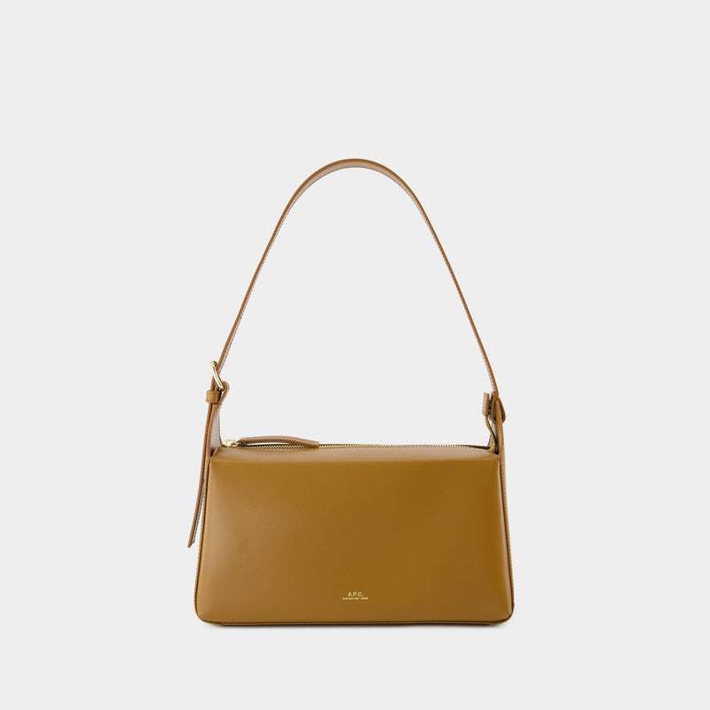 Sac Hobo Virginie - A.P.C - Cuir - Marron