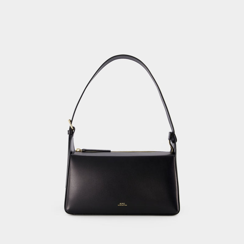 Sac Hobo Virginie - A.P.C - Cuir - Noir