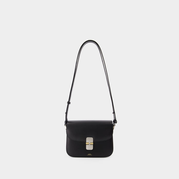 Sac à bandoulière Grace - A.P.C - Cuir - Noir