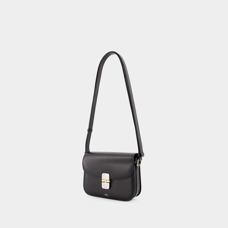 Sac à bandoulière Grace - A.P.C - Cuir - Noir