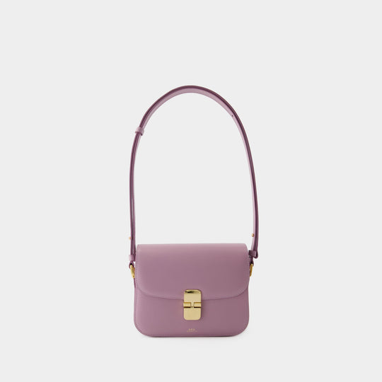 Sac à Bandoulière Grace Small - A.P.C. - Cuir - Lavande