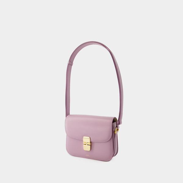 Sac à Bandoulière Grace Small - A.P.C. - Cuir - Lavande
