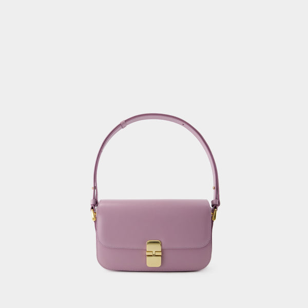 Sac à Bandoulière Grace Baguette - A.P.C. - Cuir - Lavande