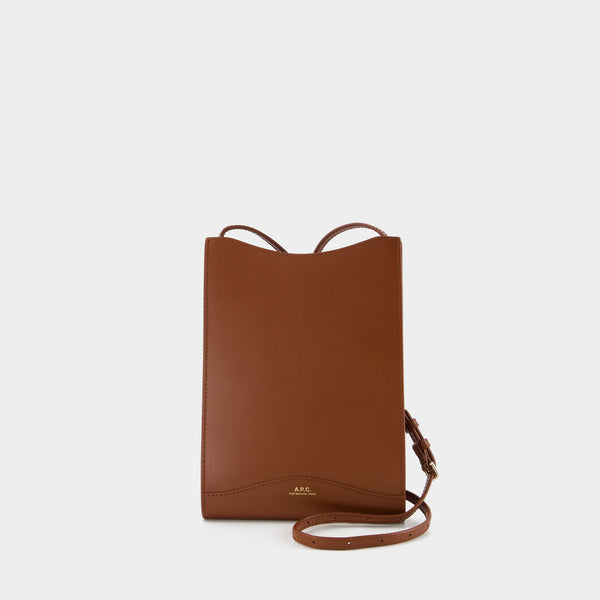 Sac à Bandoulière Jamie Large - A.P.C. - Cuir - Noisette