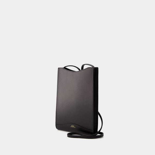 Pochette Jamie Large - A.P.C. - Cuir - Noir