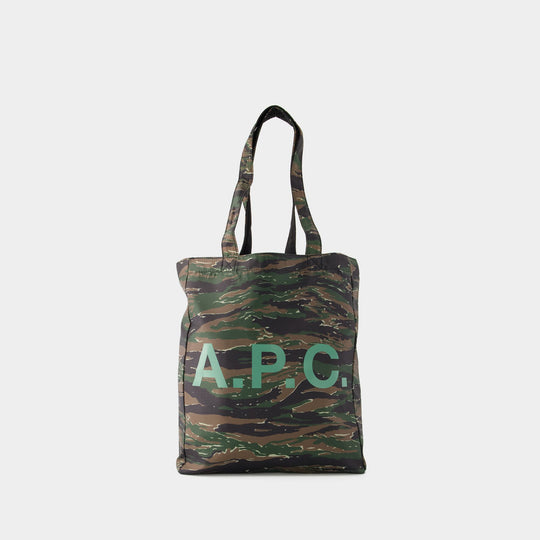 Tote Bag Lou Reversible - A.P.C. - Synthétique - Kaki