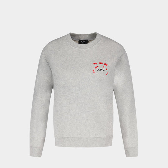 Sweat Valentin - A.P.C. - Coton - Gris
