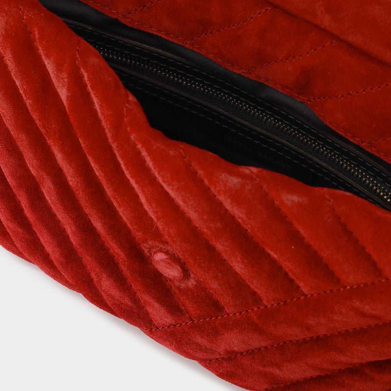 Sac Merine en Cuir Rouge
