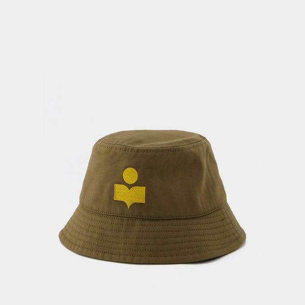 Chapeau Haley en Coton et Toile Khaki