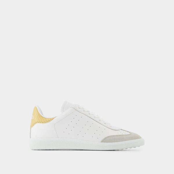 Sneakers Bryce-Gz - Isabel Marant - Cuir - Blanc/Jau
