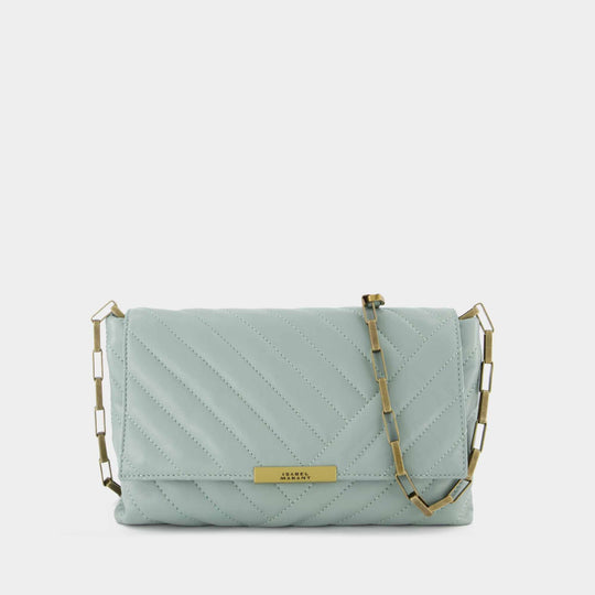 Sac À Bandoulière Merine-Gb - Isabel Marant - Cuir - Celadon