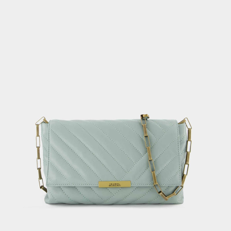 Sac À Bandoulière Merine-Gb - Isabel Marant - Cuir - Celadon