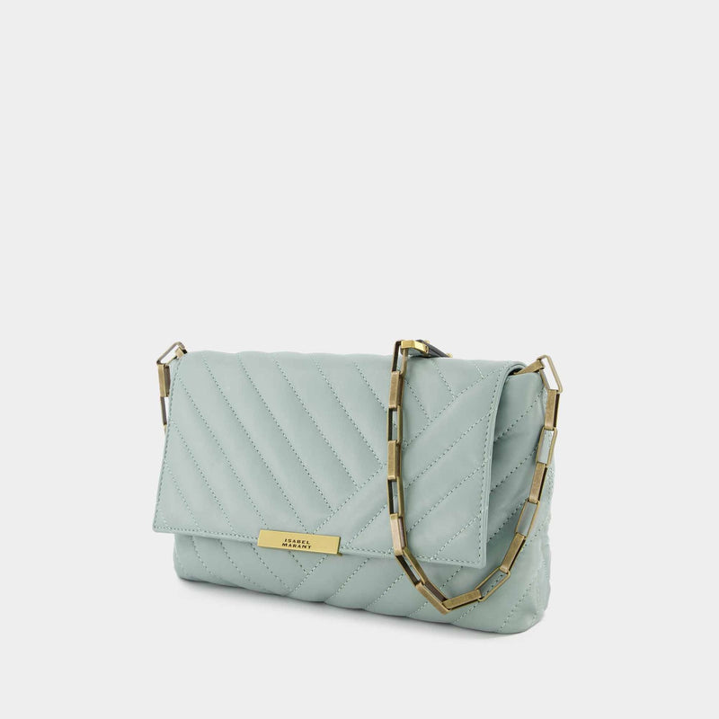 Sac À Bandoulière Merine-Gb - Isabel Marant - Cuir - Celadon