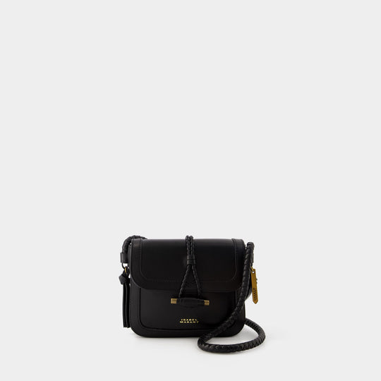 Sac à bandoulière Vigo Flap Gz - Isabel Marant - Cuir - Noir