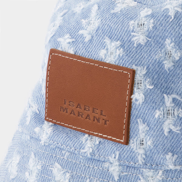 Chapeau Haley-Gf - Isabel Marant - Coton - Bleu Clair