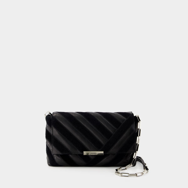 Sac Hobo Merine Gb - Isabel Marant - Cuir - Noir