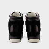 Sneakers Ellyn-Gz - Isabel Marant - Cuir - Noir/Blanc