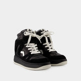 Sneakers Ellyn-Gz - Isabel Marant - Cuir - Noir/Blanc