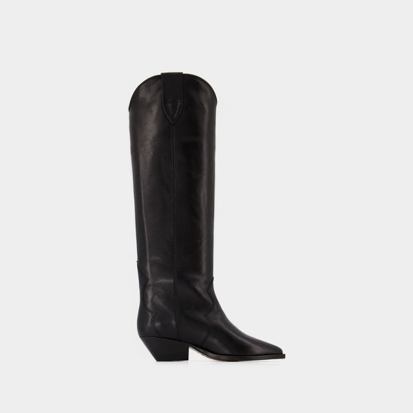 Bottes Denvee-Gz - Isabel Marant - Cuir - Noir