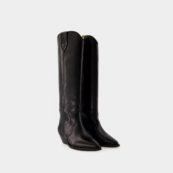 Bottes Denvee-Gz - Isabel Marant - Cuir - Noir