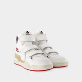 Sneakers Oney High - Isabel Marant - Cuir - Blanc