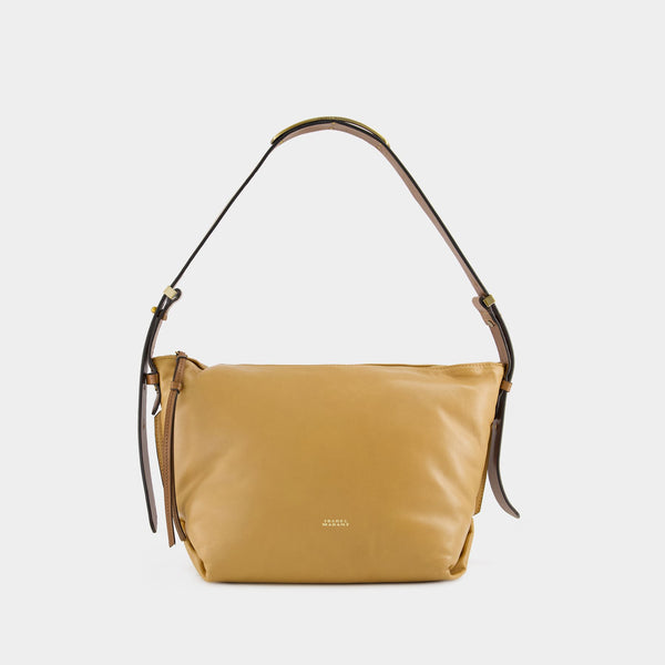 Sac Porté Épaule Leyden - Isabel Marant - Cuir - Beige Doré