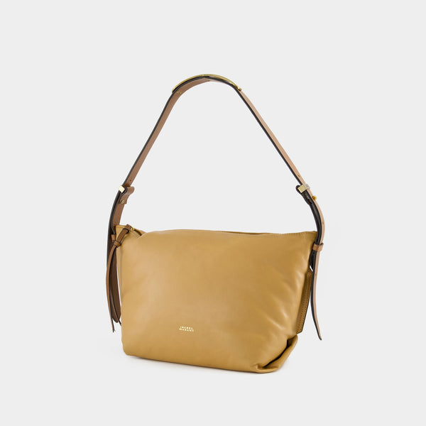Sac Porté Épaule Leyden - Isabel Marant - Cuir - Beige Doré