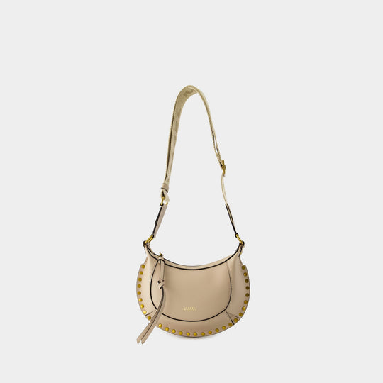 Sac À Bandoulière Mini Moon - Isabel Marant - Cuir - Beige