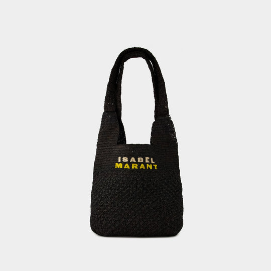 Cabas Praia Medium - Isabel Marant - Raphia - Noir