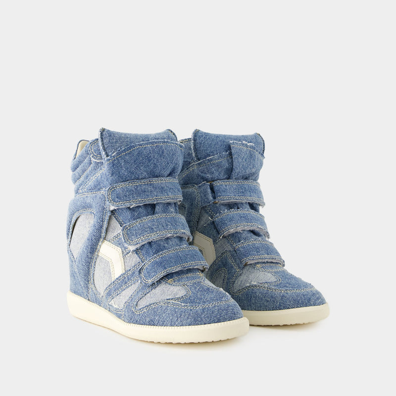 Sneakers Bekett - Isabel Marant - Coton - Bleu Clair