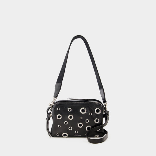 Sac À Bandoulière Wardy Camera - Isabel Marant - Cuir - Noir