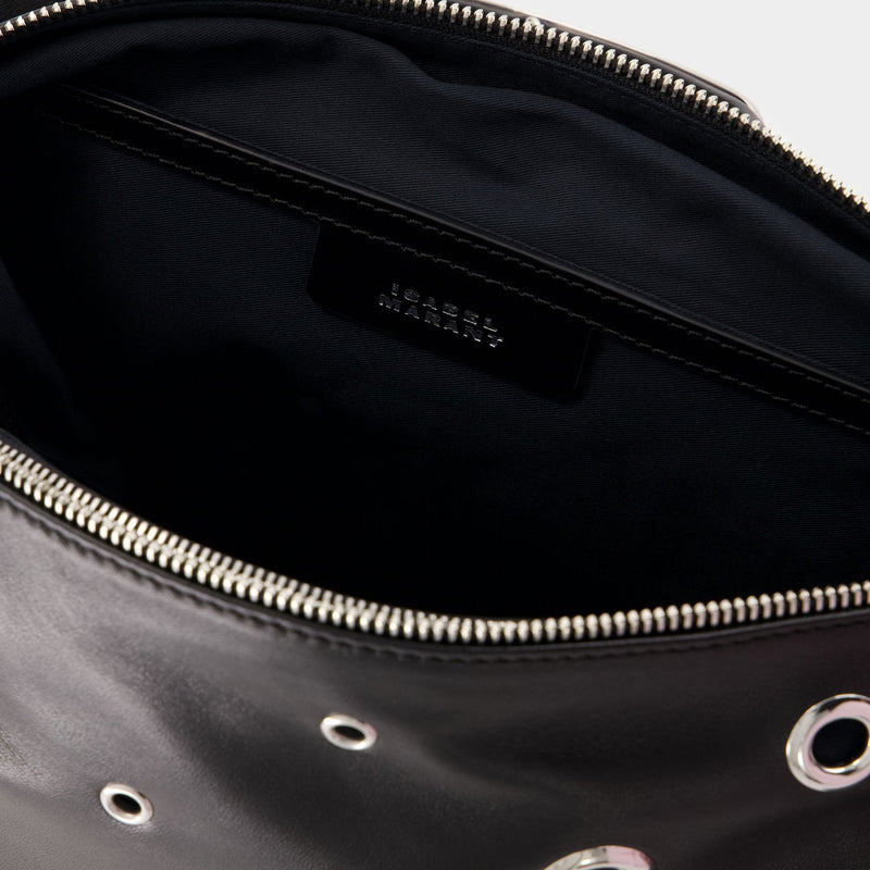 Sac Porté Épaule Leyden Gd - Isabel Marant - Cuir - Noir