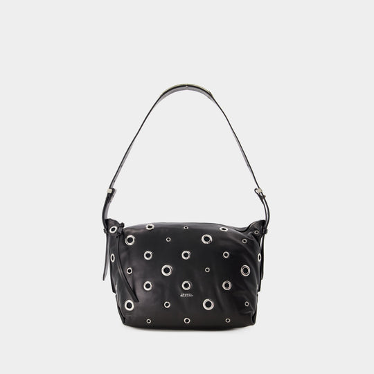 Sac Porté Épaule Leyden Gd - Isabel Marant - Cuir - Noir