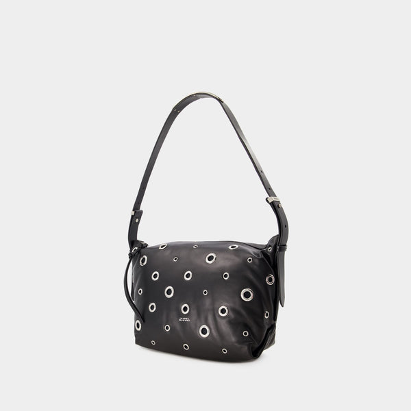 Sac Porté Épaule Leyden Gd - Isabel Marant - Cuir - Noir