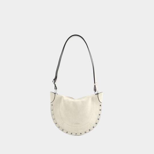 Sac Porté Épaule Mini Moon - Isabel Marant - Cuir - Beige