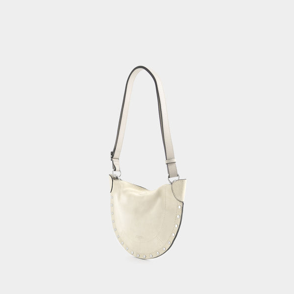 Sac Porté Épaule Mini Moon - Isabel Marant - Cuir - Beige