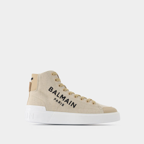 Baskets B-Court en Coton Blanc