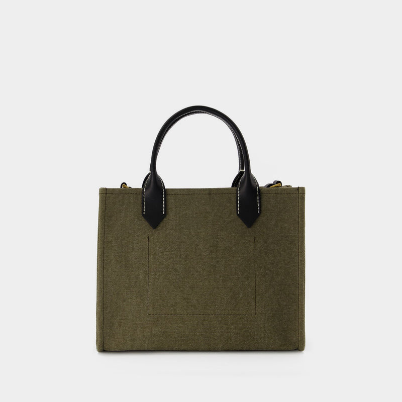 Tote Bag Barmy Shopper Small - Balmain - Toile - Kaki/Noir