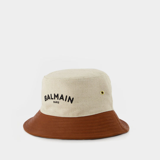 Bob Logo - Balmain - Toile - Beige/Marron