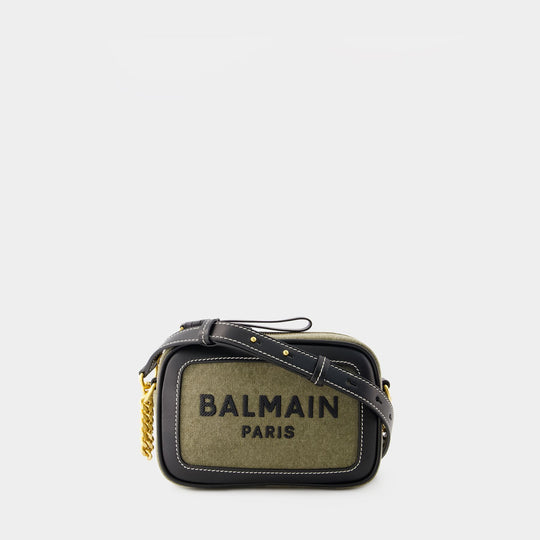Sac B-Army Camera - Balmain - Toile - Kaki