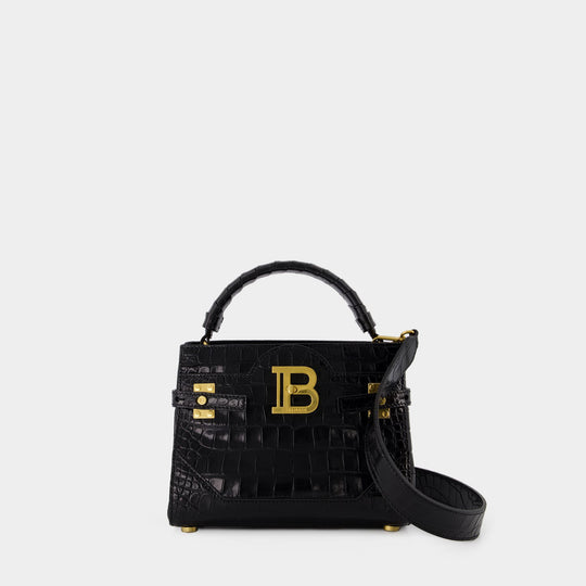 Sac à bandoulière Bbuzz 22 - Balmain - Cuir - Noir
