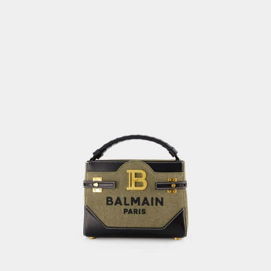 Sac à bandoulière Bbuzz 22 - Balmain - Toile - Kaki