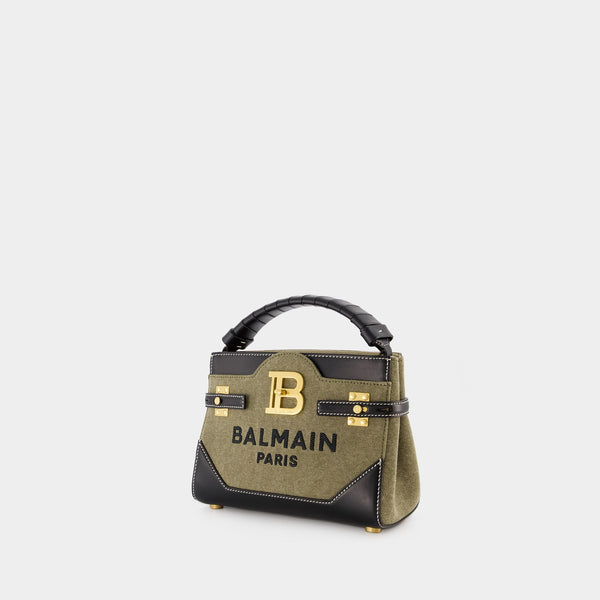 Sac à bandoulière Bbuzz 22 - Balmain - Toile - Kaki