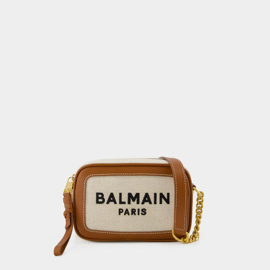 Sac B-Army Camera - Balmain - Toile - Beige