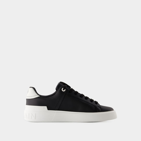 Sneakers B Court - Balmain - Cuir - Noir