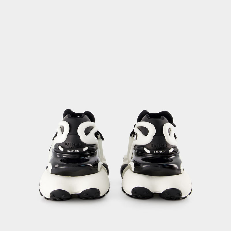 Sneakers Unicorn - Balmain - Cuir - Noir/Blanc