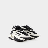 Sneakers Unicorn - Balmain - Cuir - Noir/Blanc