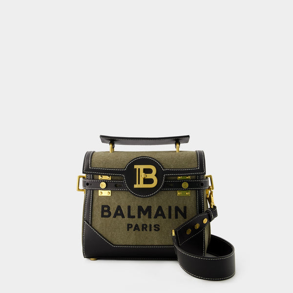 Sac à bandoulière Bbuzz 23 - Balmain - Toile - Kaki