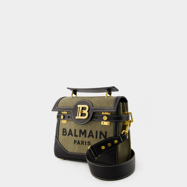 Sac à bandoulière Bbuzz 23 - Balmain - Toile - Kaki
