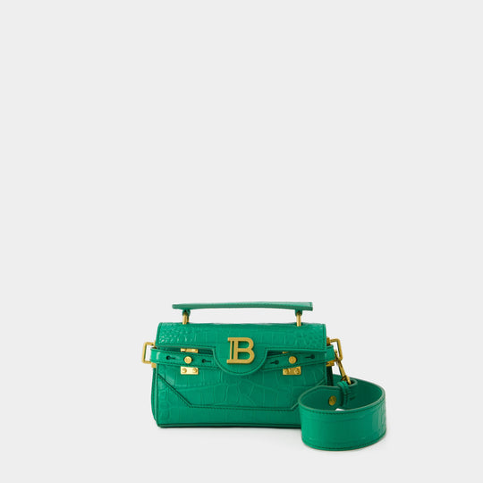 Sac à Bandoulière Bbuzz 19 - Balmain - Cuir - Vert